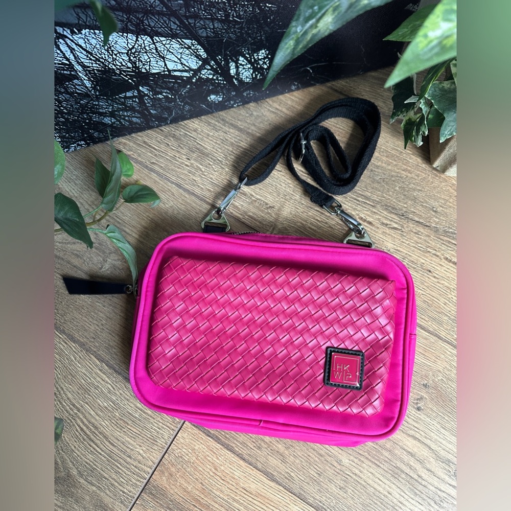 IHKWIP Ruby Berry Woven Front Pocket RFID Crossbody Bag - Eco-friendly